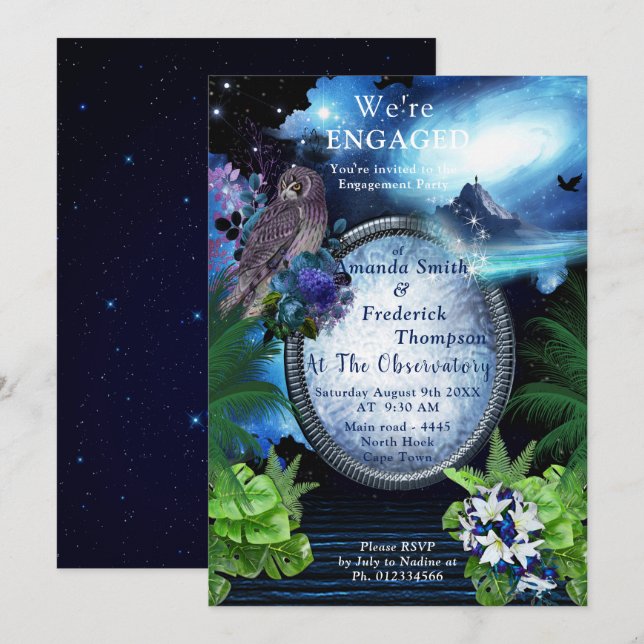 Galaxy Portal Engagement Invitation (Front/Back)