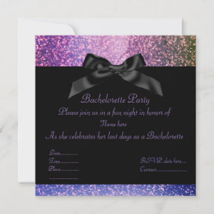Galaxy Purple pétillant INVITATION