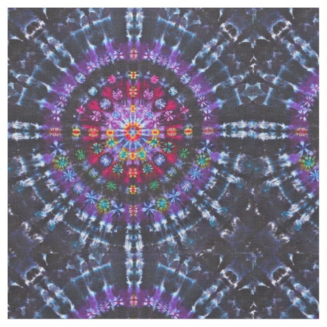 Galaxy Purple Tie Dye Fabric (Close Up)