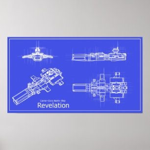 Galaxy Revelation Blueprints Poster