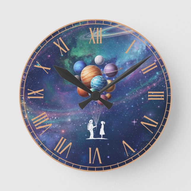 Galaxy Round Clock (Front)