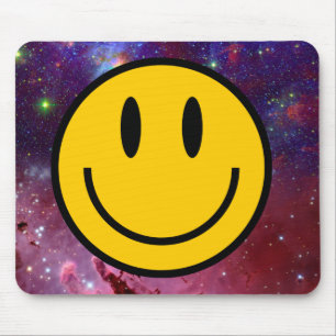 Galaxy Smile Face Mouse Pad