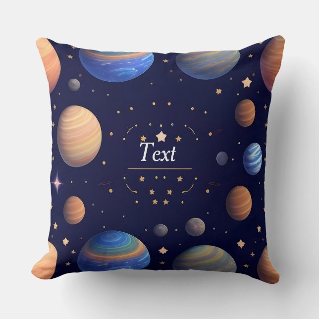 🌌 Galaxy Space Decor Gift For Sci Fi Lover ✨ Throw Pillow (Front)