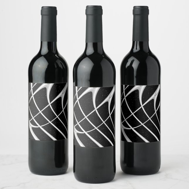 Galaxy Space Design Wine Label (Bottles)