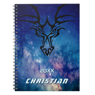 Galaxy space dragon name notebook