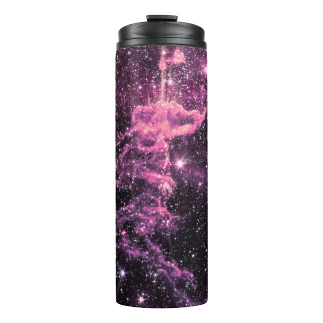 Galaxy Space Lavender Nebula Thermal Tumbler (Front)