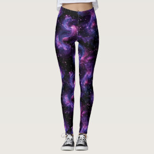 Galaxy Space Nebula Cosmic Pattern Leggings