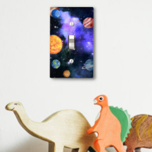 Galaxy Space Planets Sun  Light Switch Cover