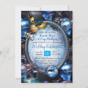 Galaxy Space Visitors Invitation