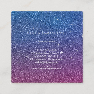Galaxy Sparkle Beauty Stylist Square Business Car Card