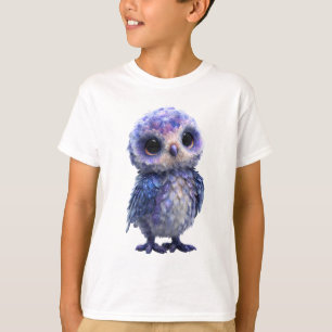 Galaxy Sparkle Cosmic Owl Kids T-Shirt