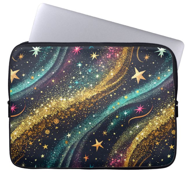 Galaxy Sparkle Laptop Sleeve (Front)