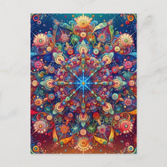 GALAXY STAR  HOLIDAY POSTCARD (Front)