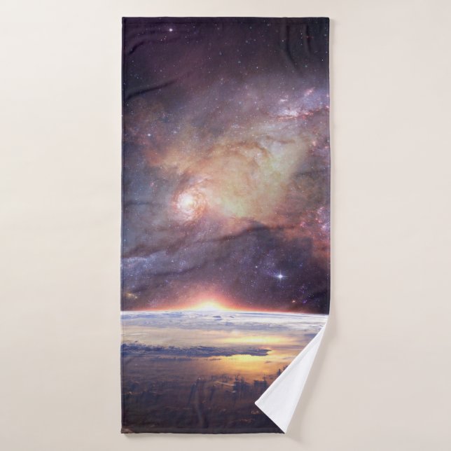 Galaxy star infinity cosmos dark bath towel (Bath Towel)