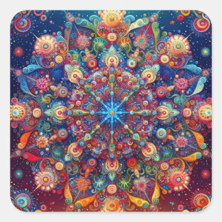 GALAXY STAR SQUARE STICKER