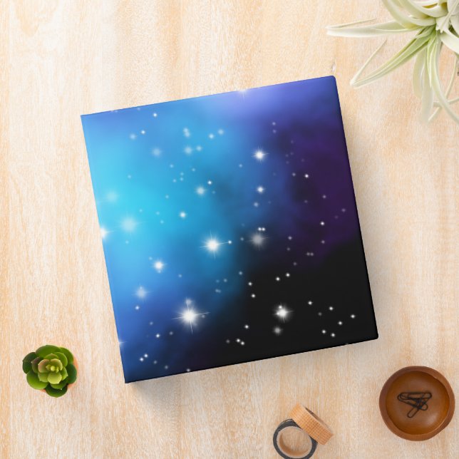 Galaxy Starlight Space Clouds Binder (In Situ)