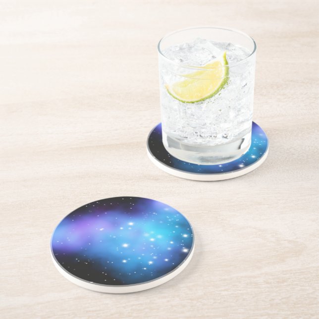 Galaxy Starlight Space Clouds Coaster (Side)