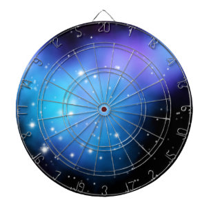 Galaxy Starlight Space Clouds Dartboard