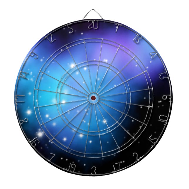 Galaxy Starlight Space Clouds Dartboard (Front)
