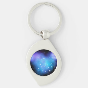 Galaxy Starlight Space Clouds Keychain