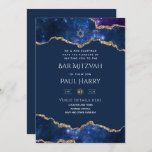 Galaxy Starry Night BAR MITZVAH Invitations Navy<br><div class="desc">These invitations can be customized with text fields on both sides, including all the necessary details for your event such as ceremony, reception, rsvp, directions. The invitations also feature the Star of David, making it a perfect representation of the Jewish Coming of age celebration. These invitations are perfect and will...</div>