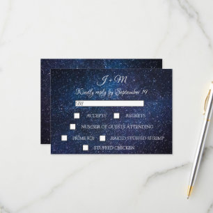 Galaxy Starry Night Celestial Stars Modern RSVP