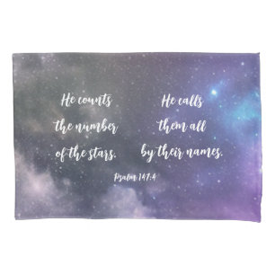 Galaxy Stars Bible Verse  Pillowcase