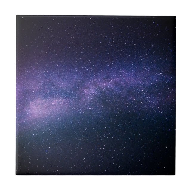 Galaxy Stars Space Universe Cool Pattern Modern Tile (Front)