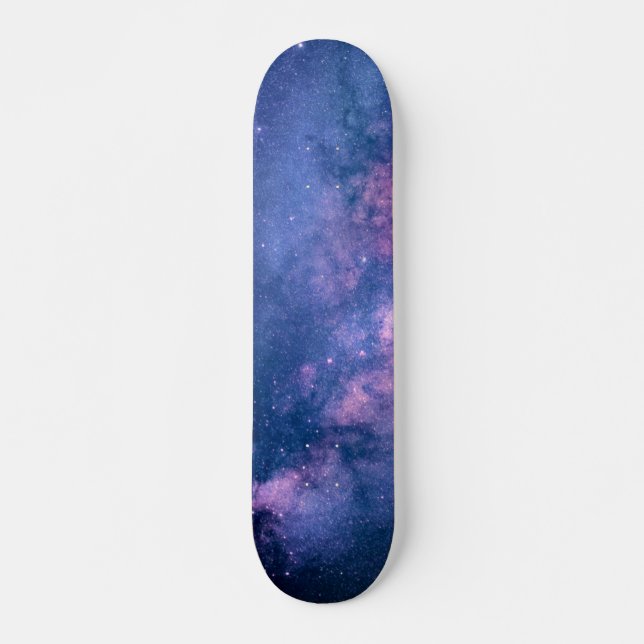 Galaxy Stars Universe Sky Blue Space Cosmic Skateboard (Front)