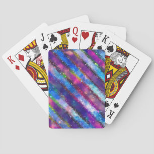Galaxy Stripes Playing Cards