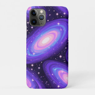 Galaxy Swirls Pattern Dreamy Cosmic Nebula Design iPhone 11 Pro Case