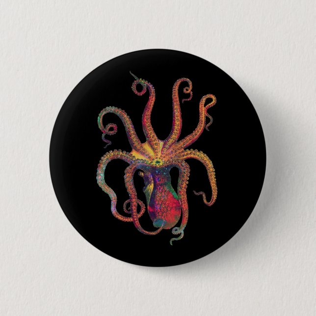 Galaxy Tentacles 2 Inch Round Button (Front)