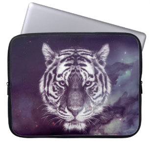 Galaxy Tiger Face Wallpaper Laptop Sleeve