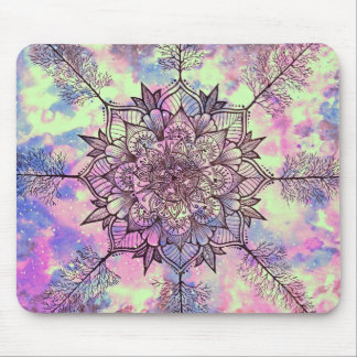Galaxy Tree Mandala Mouse Pad