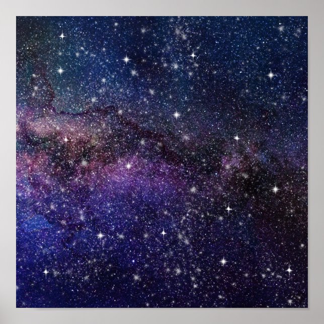 Galaxy, Universe, Men & Women, Space Pattern Poster (Front)