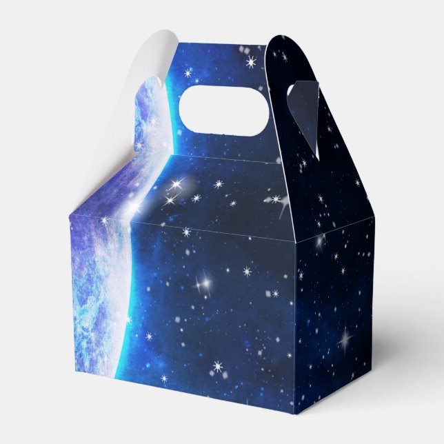 Galaxy, Universe, Stars, Outer Space Gift Pattern Favor Box (Front Side)