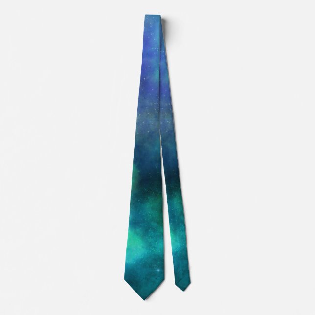 Galaxy, Universe, Stars, Outer Space Gift Pattern Tie (Front)