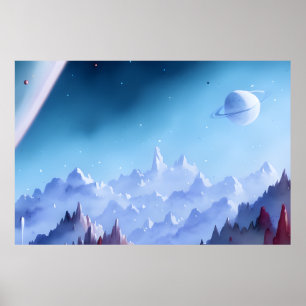 Galaxy, Universe, Stars, Outer Space    Poster