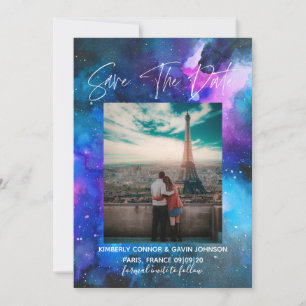 Galaxy Watercolor   Save the Date
