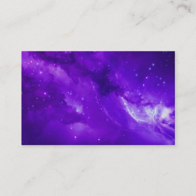 Galaxy with stars in space business card (Front)