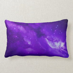 Galaxy with stars in space lumbar pillow