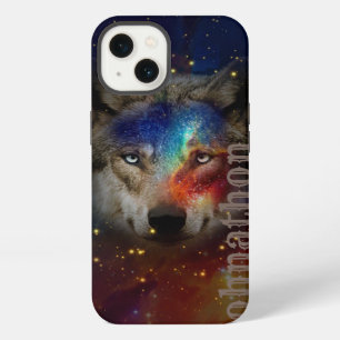 Galaxy Wolf For Men And Teen Boys iPhone 13 Case