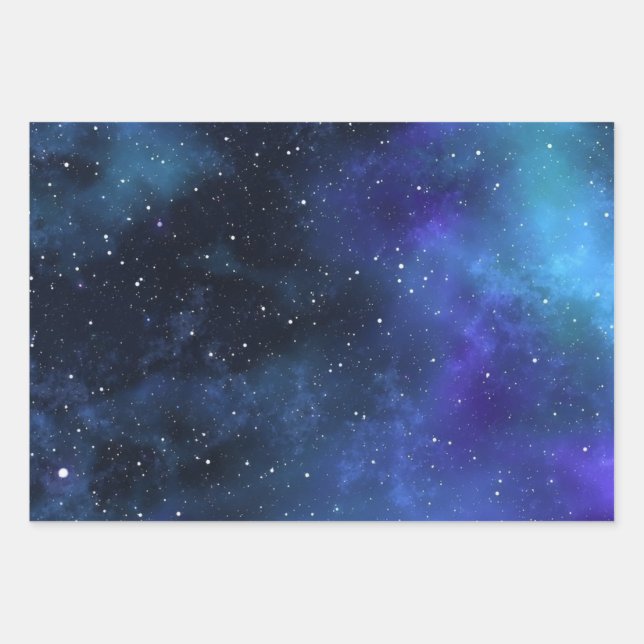 Galaxy Wrapping Paper Sheet (Front)
