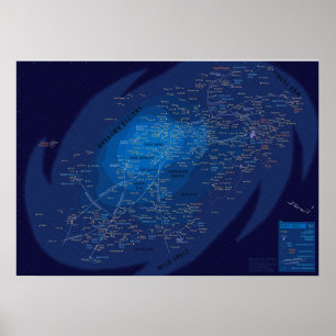 Galaxymap, Poster Paper (mat)