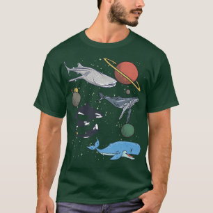 Galay Space Whale Shark Beluga Humpback Ocean Orca T-Shirt