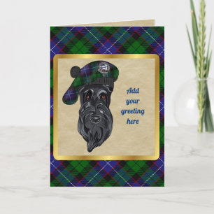 Galbraith Badge & Tartan Personalized Card