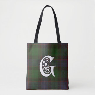 Galbraith Clan Tartan Monogram Tote Bag