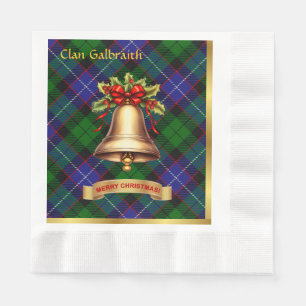Galbraith Personalized Tartan Christmas Napkin