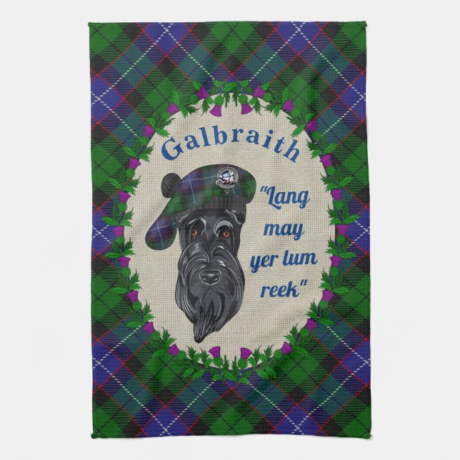 Galbraith Scottie Dog Kitchen Towel (Vertical)