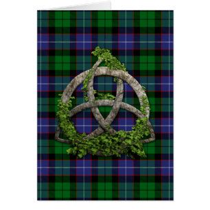 Galbraith Tartan And Celtic Trinity Knot
